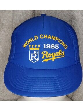 Vintage 1985 Kansas City Royals World Champions Sportcap Snapback Hat MLB